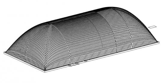 Air hold membrane dome