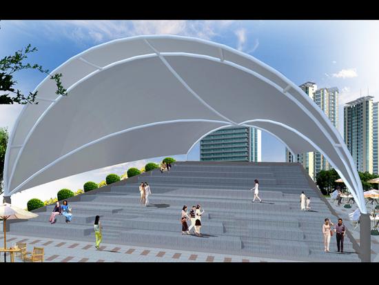 China Tensile Structure 3D Design Service