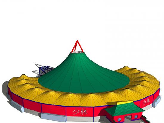 PVDF Tensioned Tensile Structure Tents